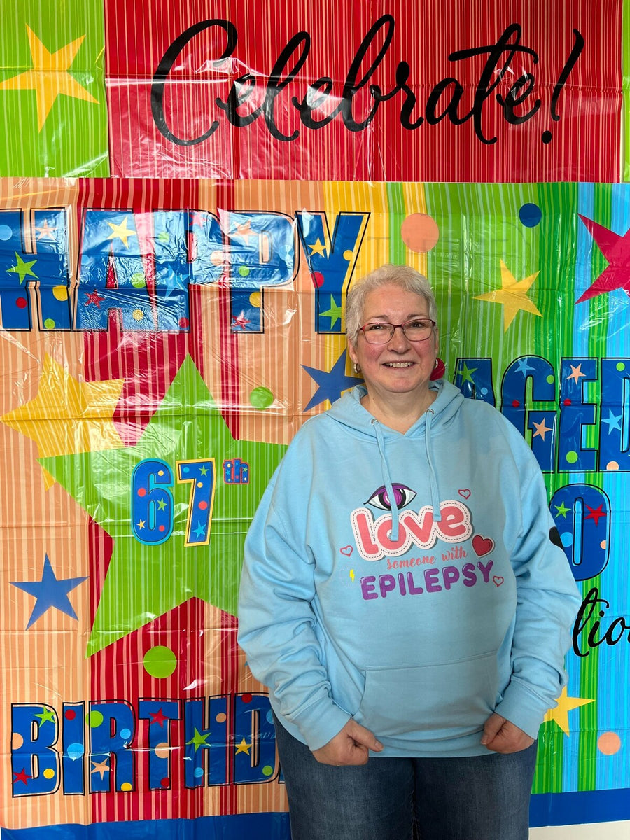 Community members wearing Epilepsy Shop clothing