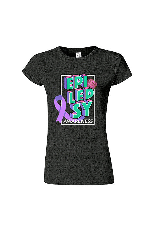 EPILEPSY AWARENESS, Ladies' Softstyle Fitted T-Shirt