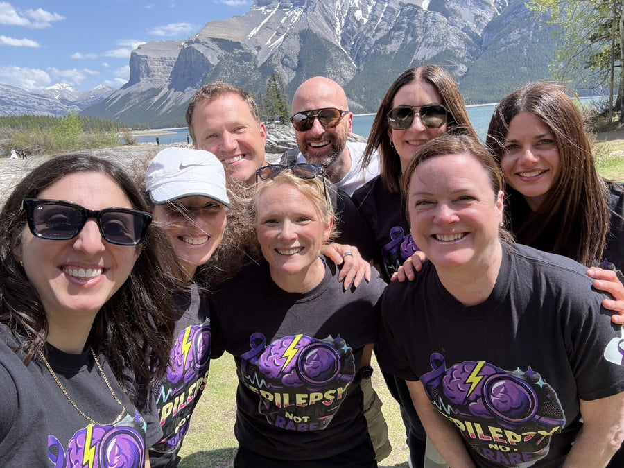 Community members wearing Epilepsy Shop clothing